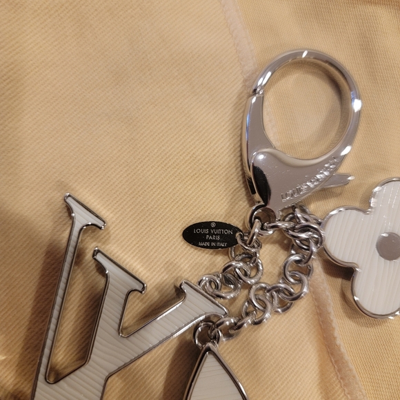 Bijoux Sac Fleur de Charm White Metallic M65085 #f02743 - Picture 7 of 9